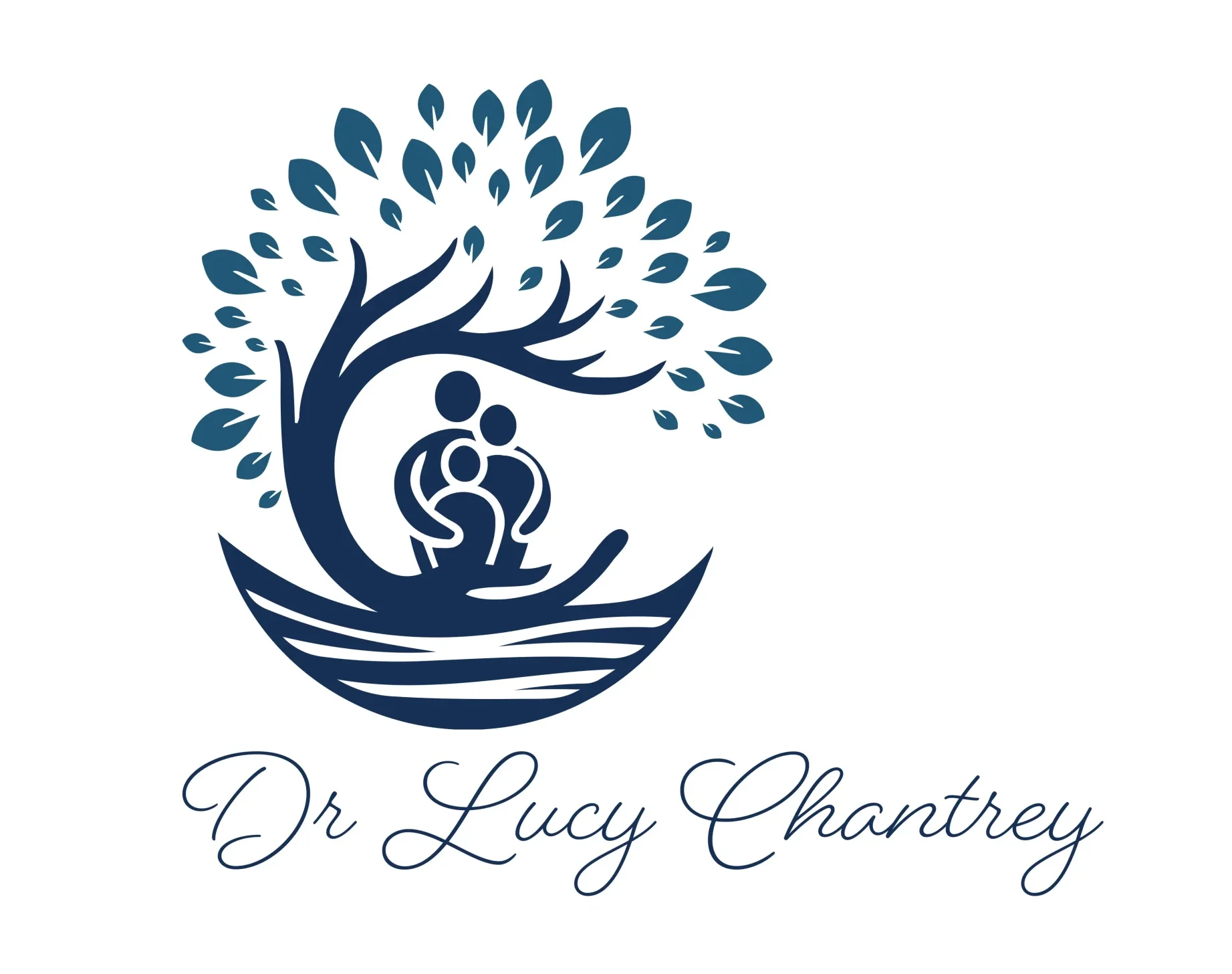 LC_logo_ Counselling practice logo featuring a tree and embracing figures.